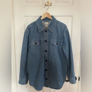 ARITZIA Wilfred Free Ganna Jacket in Denim, Size M, medium Blue